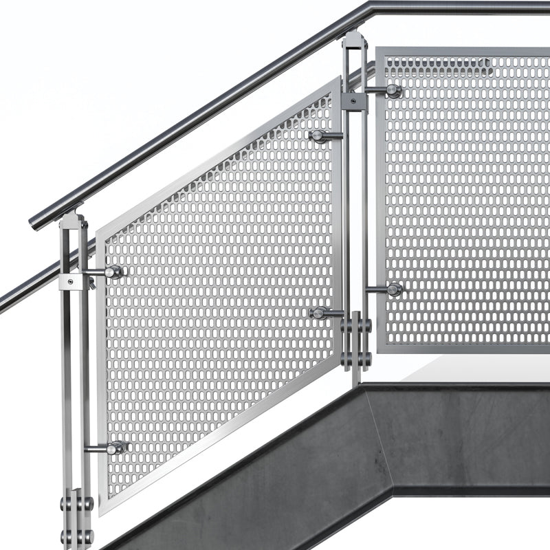 Doiee Perforated Metal Balustrade Infill Panels DATONG DOIEE doiee-perforated-metal-balustrade-infill-panels-datong-doiee